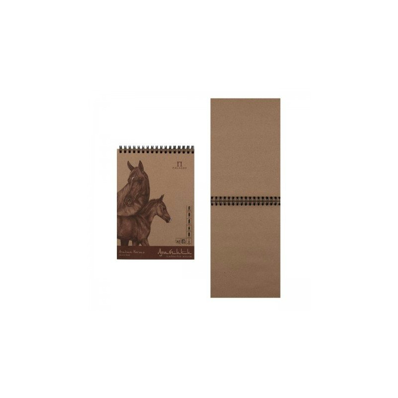 Альбом для эксизов А5 50 листов гребень крафт-бумага Арабчики АЛ-8024