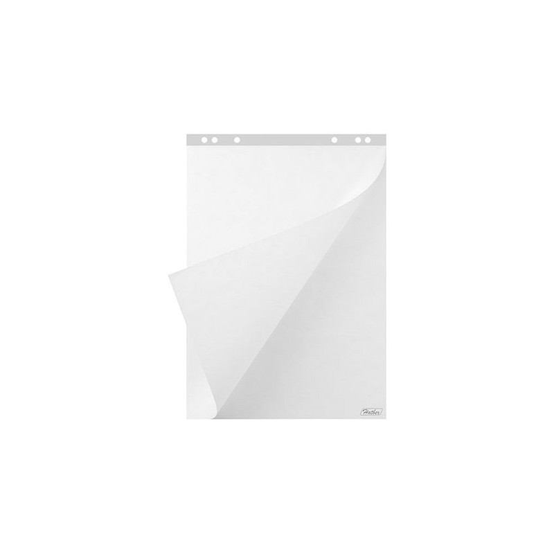 Бумага блок для флипчарта 20 листов 64*92см белый с перфорацией SF_20050