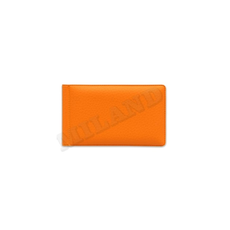 Визитница 40 карт. искусственная кожа Оранжевая матовая Стандарт ВЦ-9776