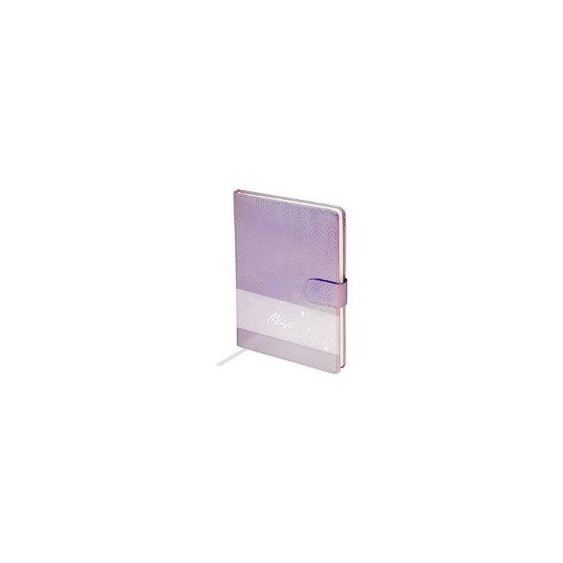 Ежедневник А5 96 листов недатированный Magic фиолетовый кожзаменитель тис.фольга ENA5-18837