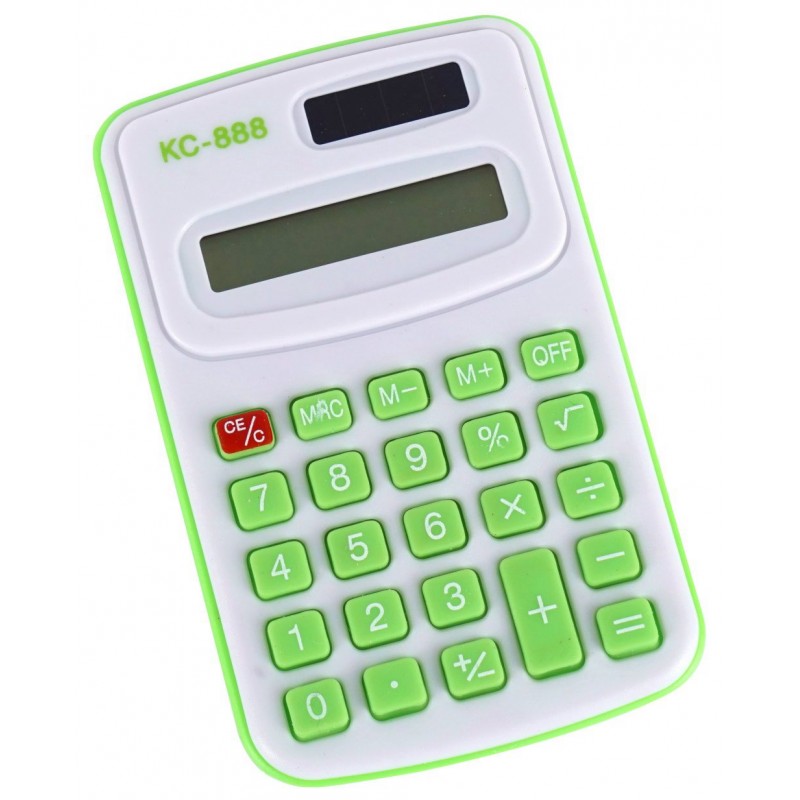 Калькулятор карманный 8 разряд. Двойное питание КК-888С 512427 (уни)