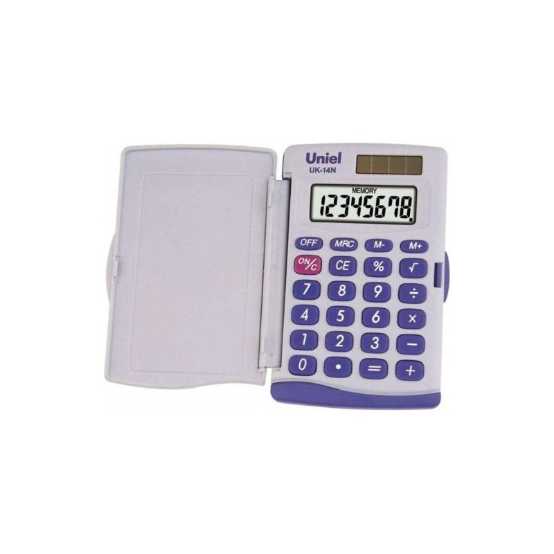 Калькулятор карманный 8 разряд. пурпурный UK-14L