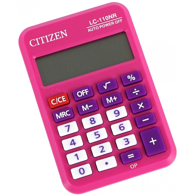 Калькулятор карманный 8 разряд. розовый LC-110NPK