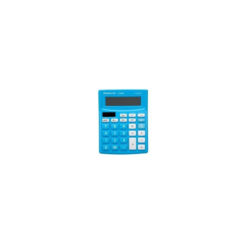 Калькулятор настольный 12 разрядный Двойное питание голубой C-838EC BU (уни)