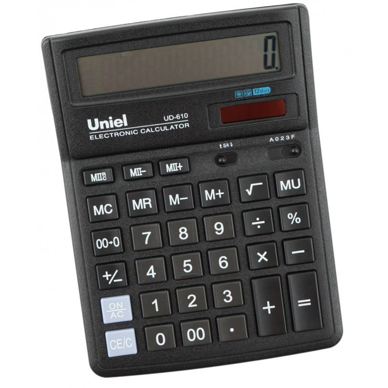 Калькулятор настольный 12 разрядный UD-610 (уни)