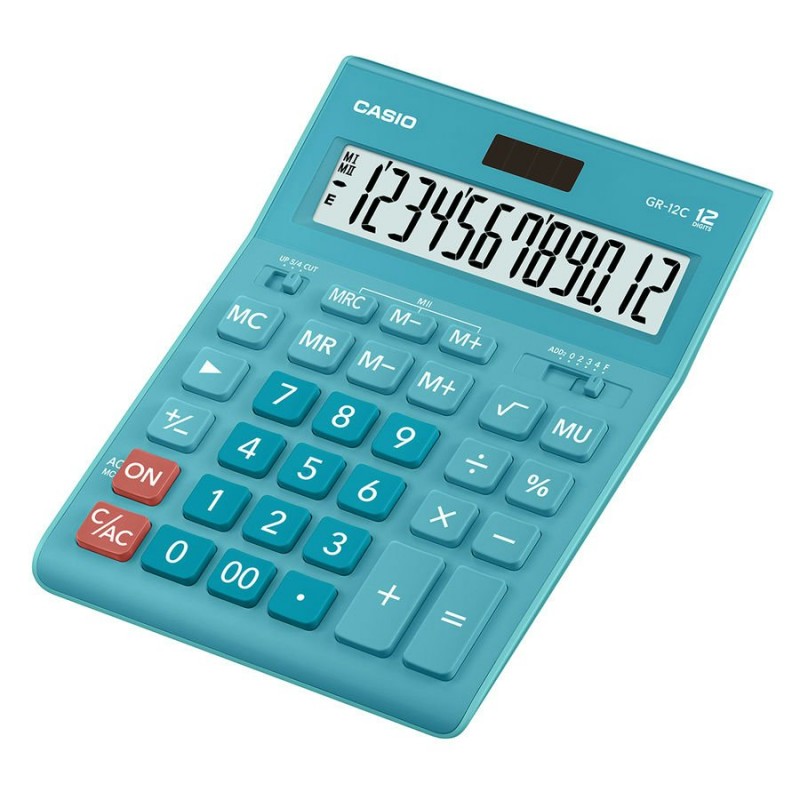 Калькулятор настольный 12 разрядный голубой GR-12C-LB