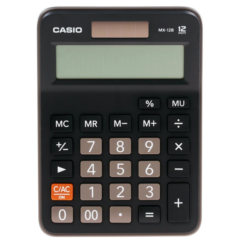 Калькулятор настольный 12 разрядный черный MX-12B