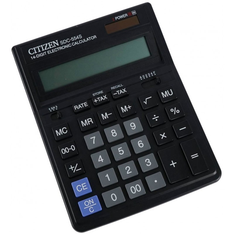 Калькулятор настольный 14 разряд. Двойное питание 153*199*31мм SDC-554S
