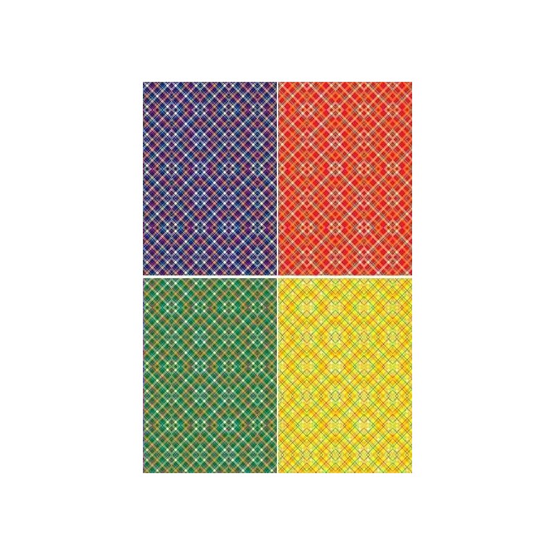 Картон цветной А4 4л. с тиснением Калейдоскоп С4284-05