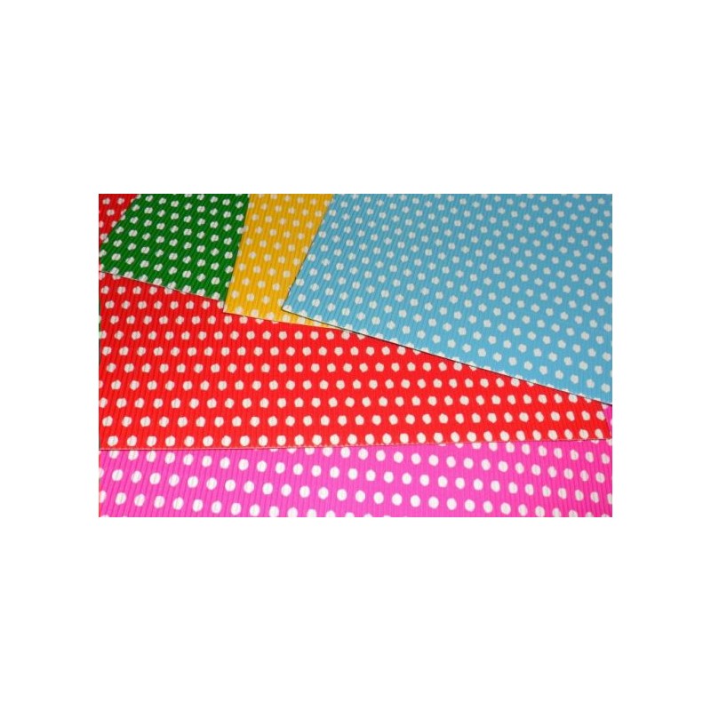Картон цветной А4 5л 5 цветов гофро с рисун. Кружочки С2931-01