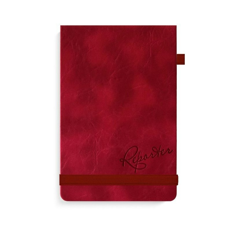 Книжка записная 130*200мм 96 листов твердая обложка Жатка красный 50192