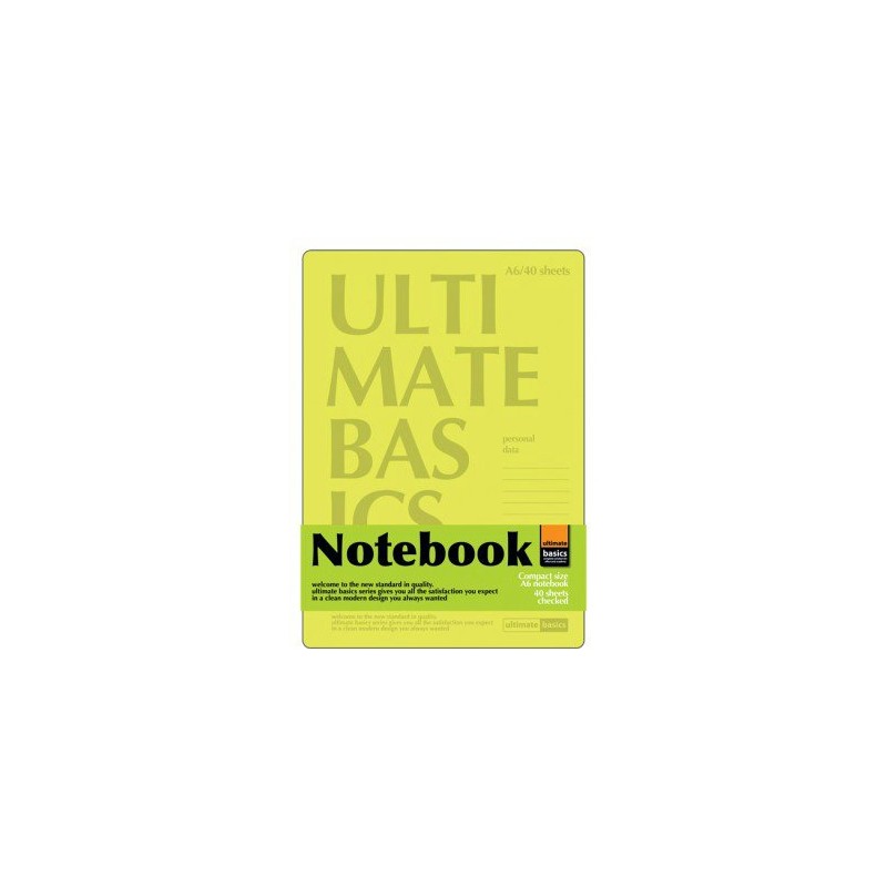 Книжка записная А6 40 листов в клетку скоба Ultimate basics Сambridge ассорти 3-40-481