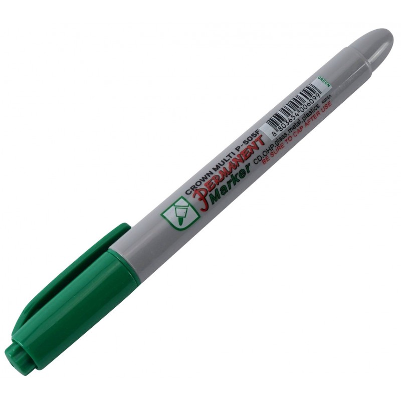 Маркер перманентный Multi Marker Super Slim зеленый 2мм P-505F (унив)