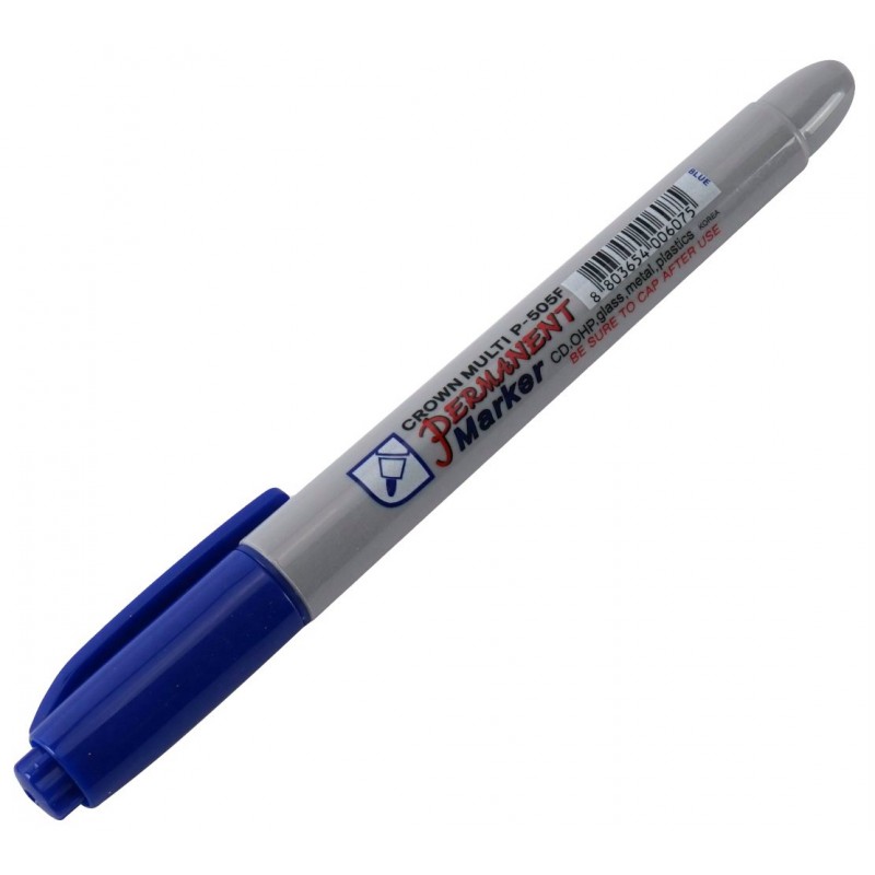 Маркер перманентный Multi Marker Super Slim синий 2мм P-505F (уни)