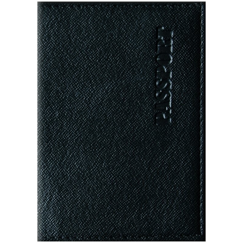 Обложки для документов, для паспорта кож.зам Бизнес черный 254217 (уни)