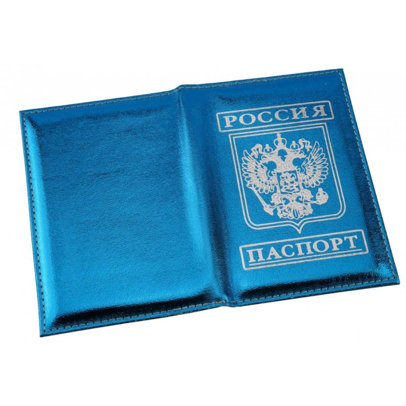 Обложки для документов, для паспорта кожанный заменитель Герб ассорти 15841