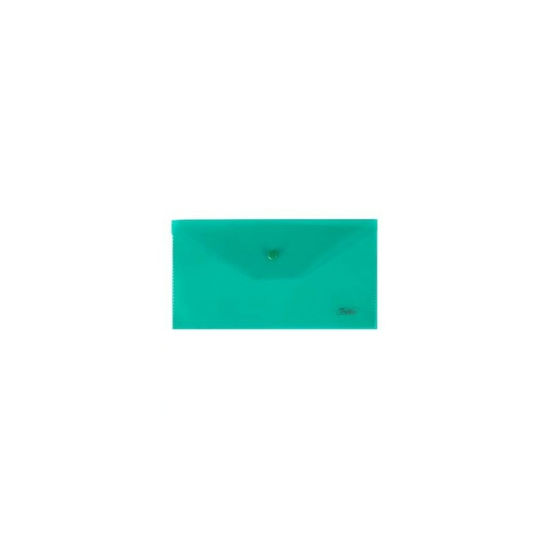 Папка с кнопкой C6 224*119мм зеленая 0,18мм AKk6_00004 (уни)