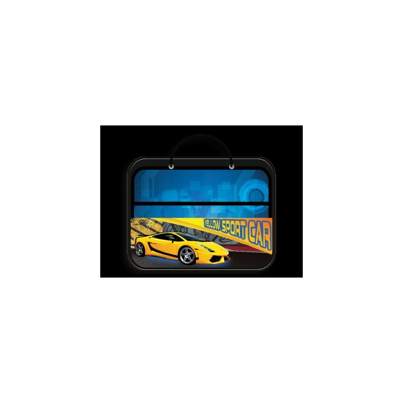 Папка для труда А4 ПТР-11 Yellow sport car с ручками (жен)