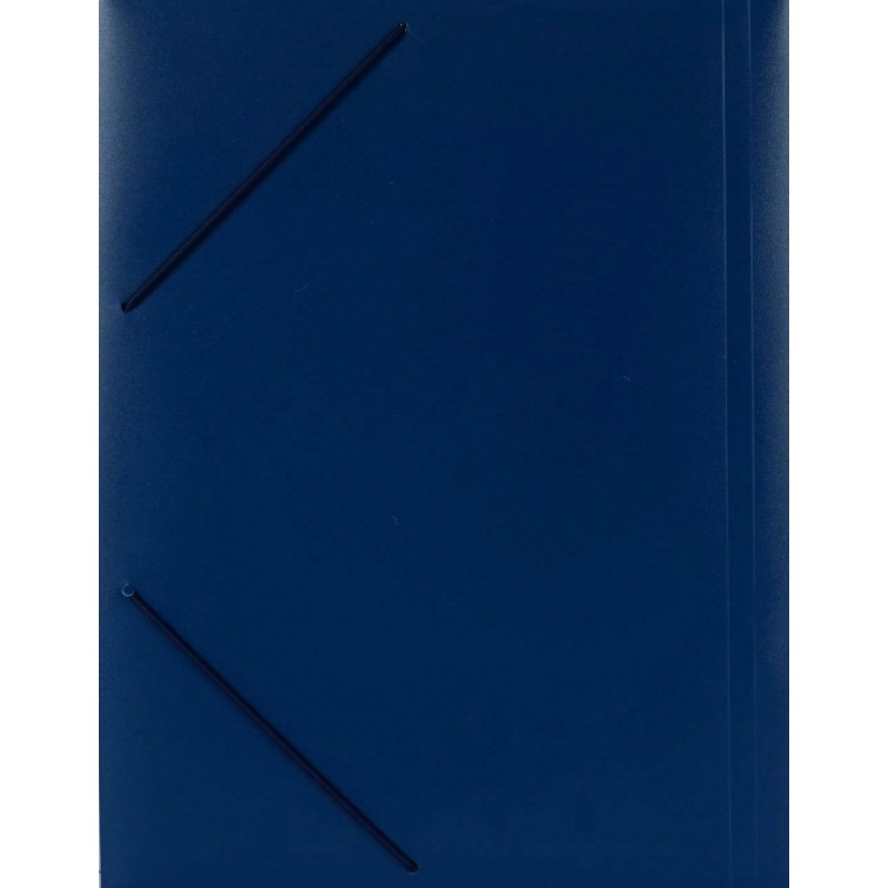 Папка на резинке А4 пластик 0,5мм синяя NP6750B (уни)