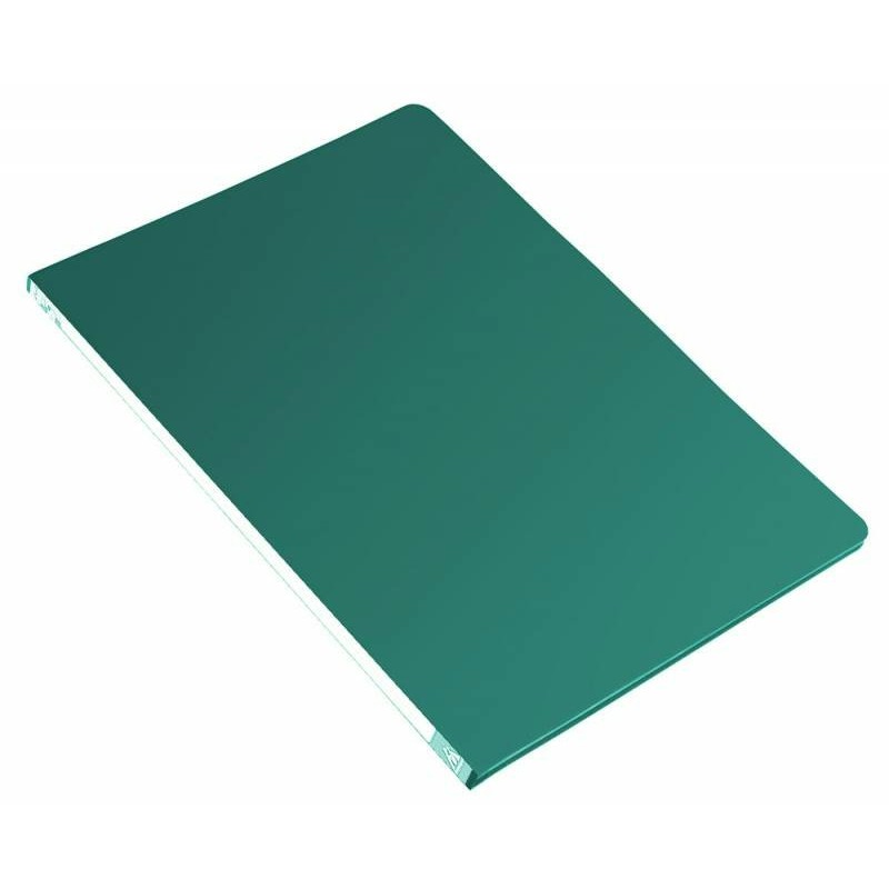 Папка с зажимом 0,5мм зеленая торц.наклейка PZ05CGREEN