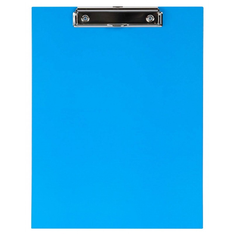 Планшет А4 вертикальный с верх.прижимом Neon голубой 45408 (уни)