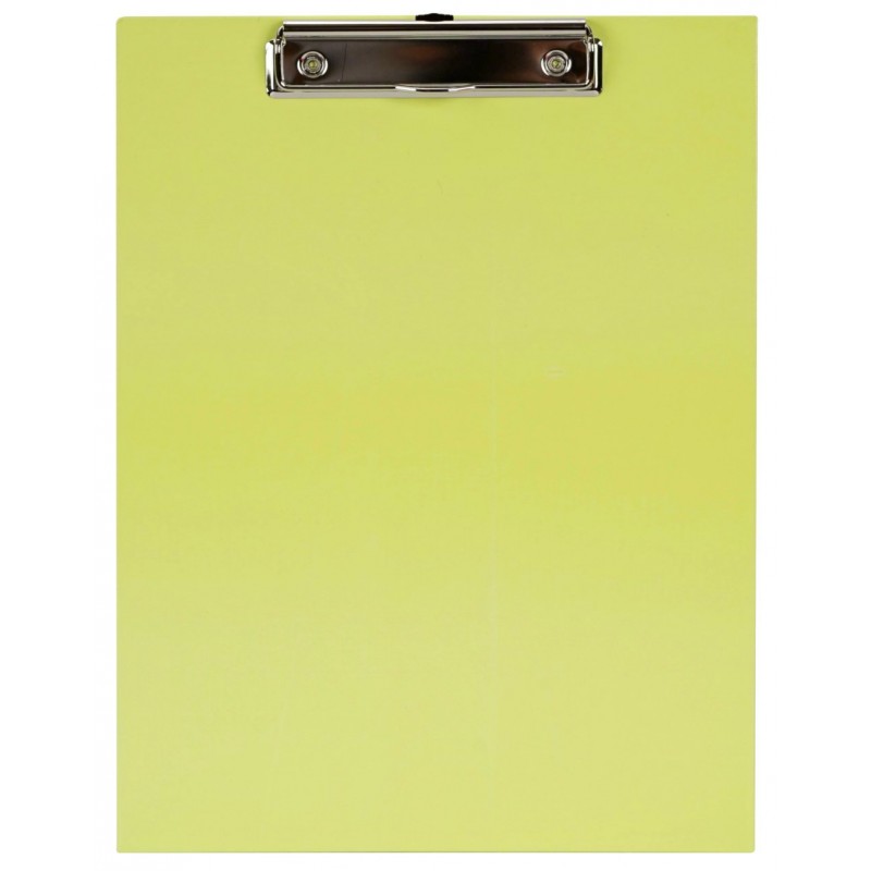 Планшет А4 вертикальный с верх.прижимом Neon желтый 45410