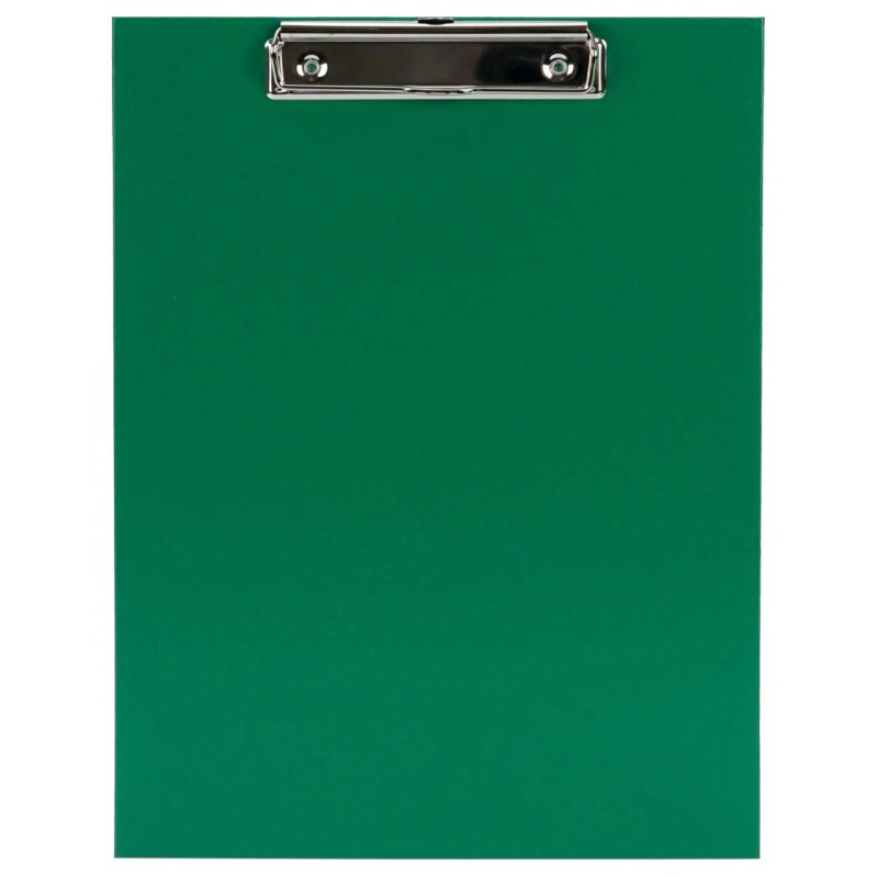 Планшет А4 вертикальный с верх.прижимом ПВХ Standart зеленый 36096
