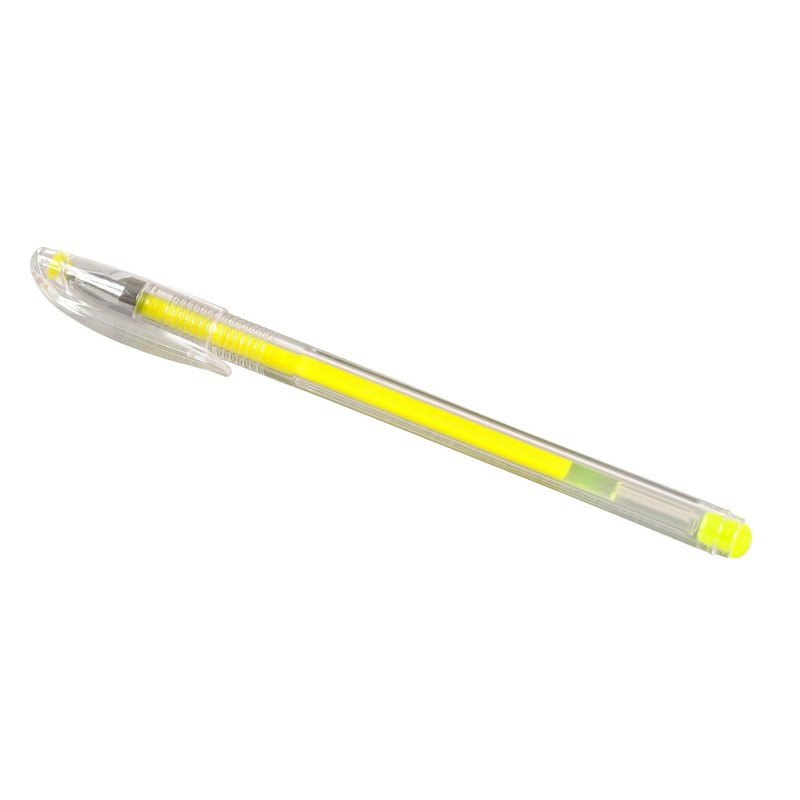 Ручка гелевая Hi-Jell Color желтая 0,7мм HJR-500H (уни)