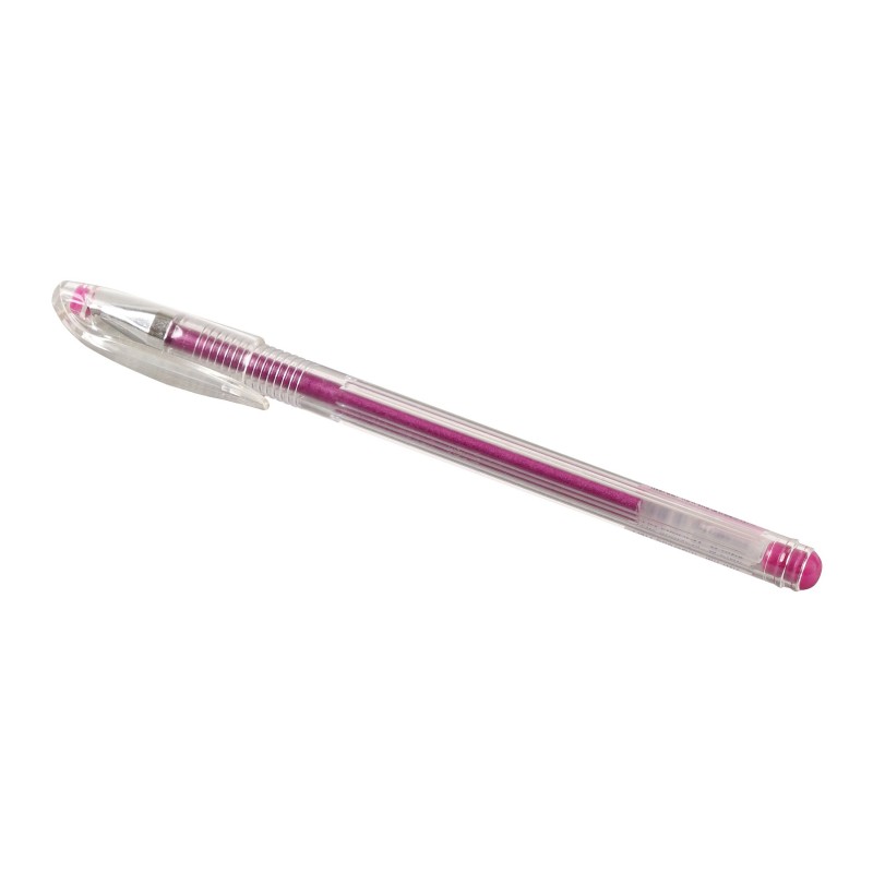 Ручка гелевая Hi-Jell Metallic металлик розовая 0,7мм HJR-500GSM