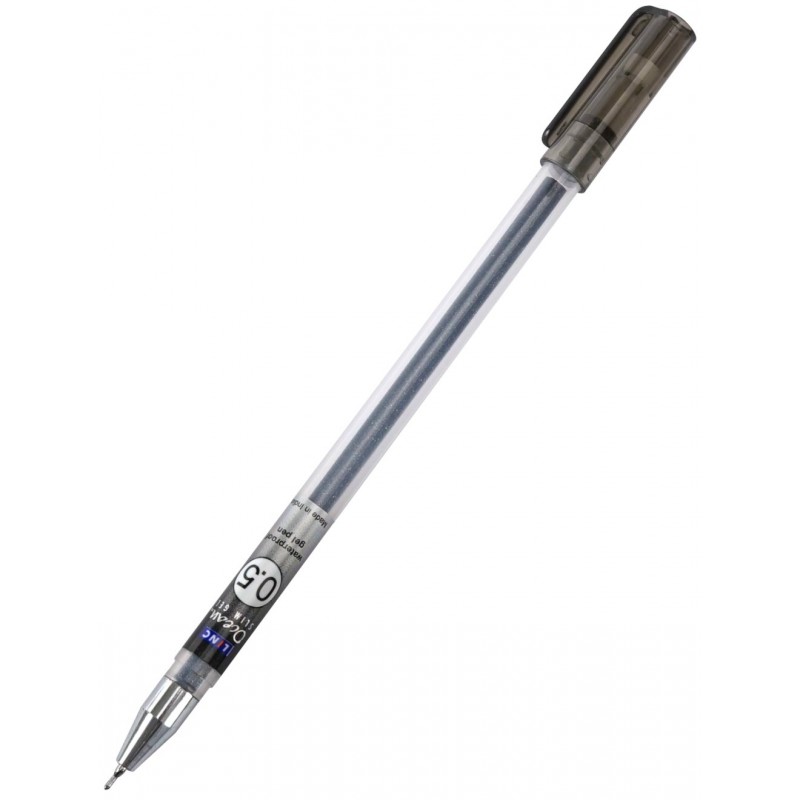 Ручка гелевая Ocean Slim черная 0,5мм игольч.стерж. 200S black (уни)