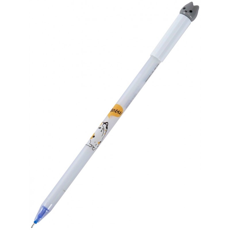 Ручка гелевая синяя Kissa стираемая 0,5мм игольч.стер. М-5340-70 (уни)