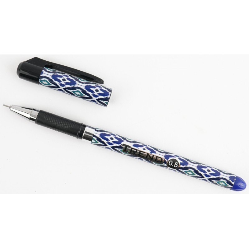 Ручка гелевая синяя, Орнамент К3-1