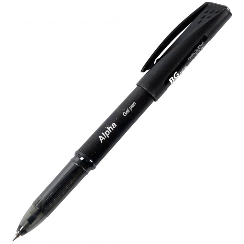 Ручка гелевая черная Alpha RG 3910 (уни)