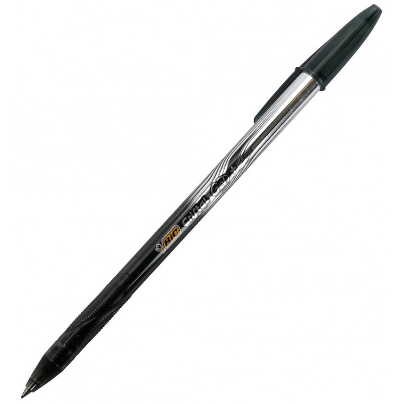 Ручка гелевая черная Cristal Gel 0,5мм однораз. 905490