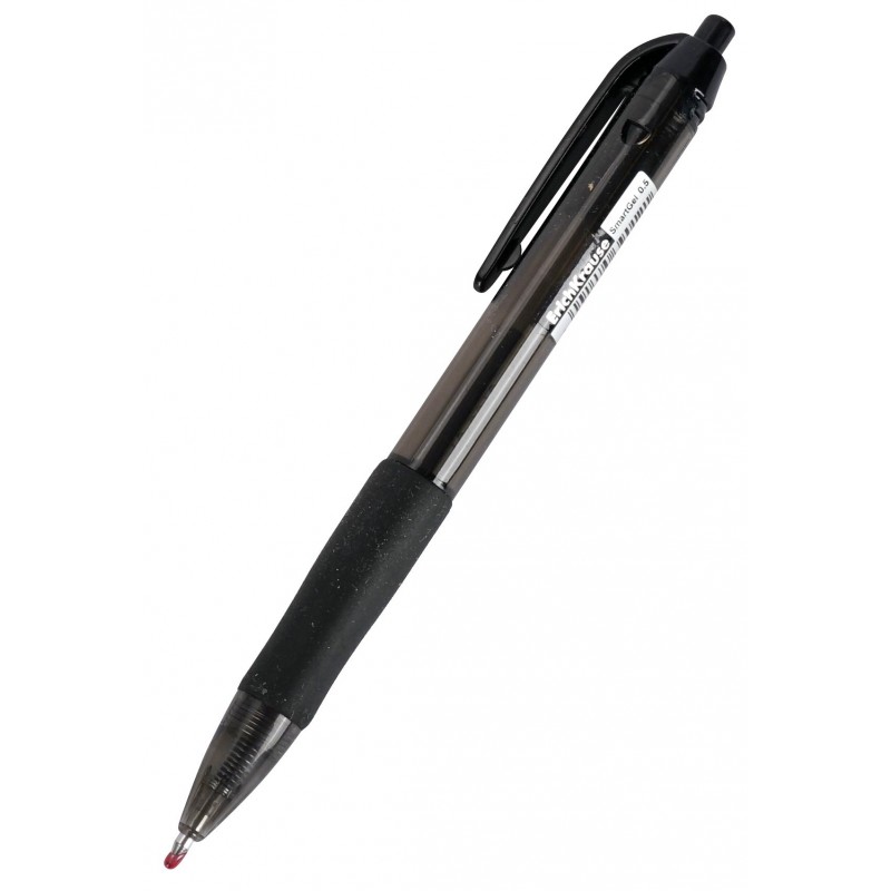Ручка гелевая автоматическая Smart Gel черная 39012 (уни)