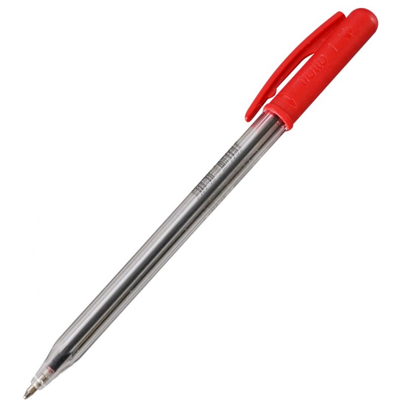 Ручка шариковая 1-1.0 красная 0,5мм поворот.мех. 820502