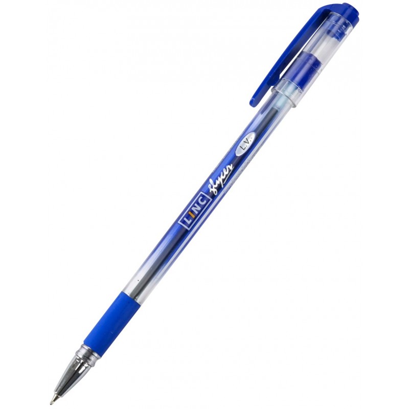 Ручка шариковая Glycer 0,7мм, синяя с грипом 1300RF blue