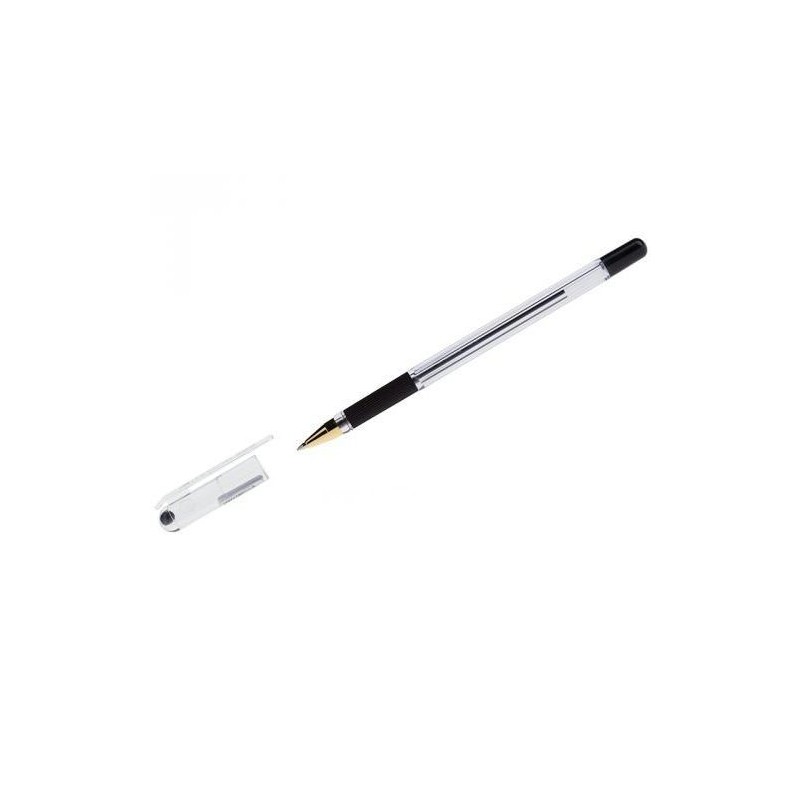Ручка шариковая MC GOLD черная 0,7мм Масляная основа рез.уп. штр.код BMC07-01 (уни)