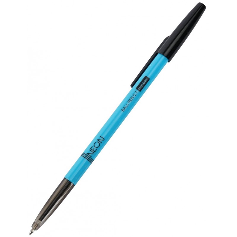 Ручка шариковая Neon синяя 0,7мм ассорти 7CB_50072 (уни)