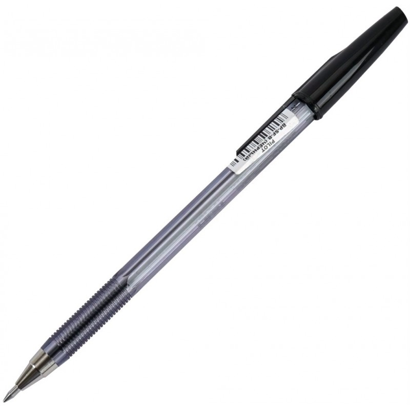 Ручка шариковая 0,7мм черная прозрач.корпус BP-SF-B