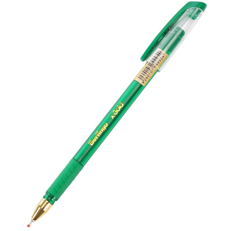 Ручка шариковая xGold зеленая 0,7мм игольчат.стержень CBp_07503 (уни)