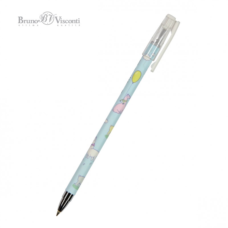 Ручка шариковая синяя HappyWrite. Ламы 0,5мм 20-0215 26