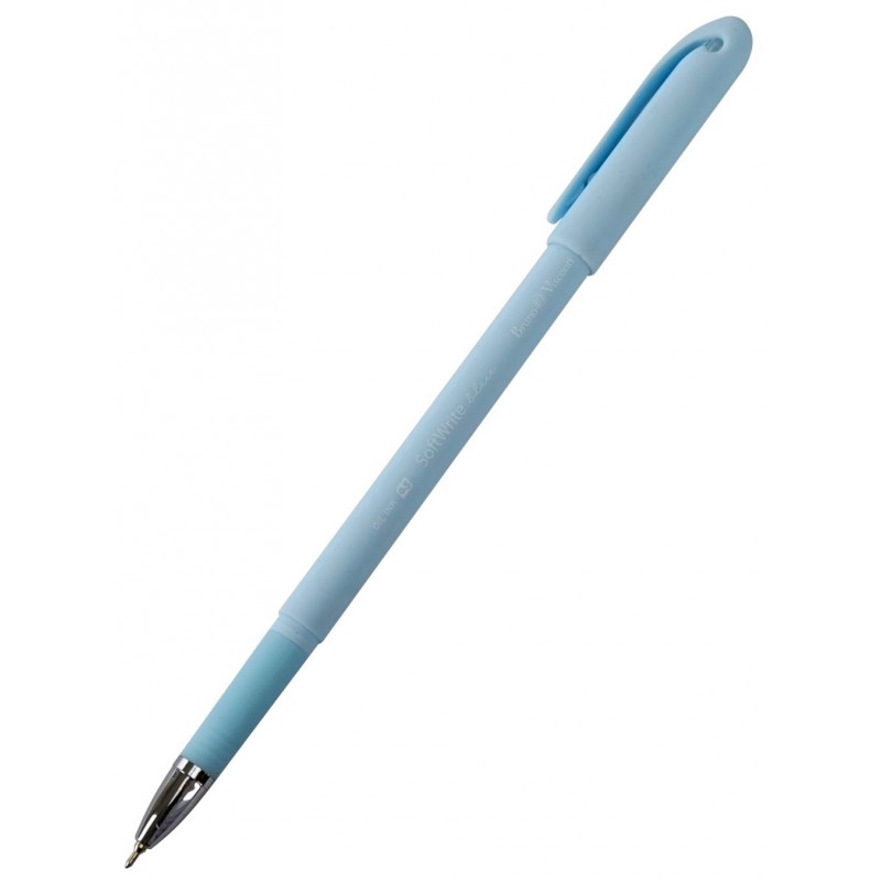 Ручка шариковая синяя SoftWrite Zefir Масляная основа 20-0205 (уни)