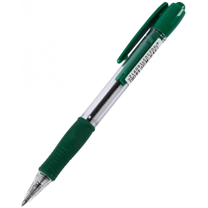 Ручка шариковая автоматическая Super Grip Fine зеленая 0,7мм рез.держ. BPGP-10R-F-G