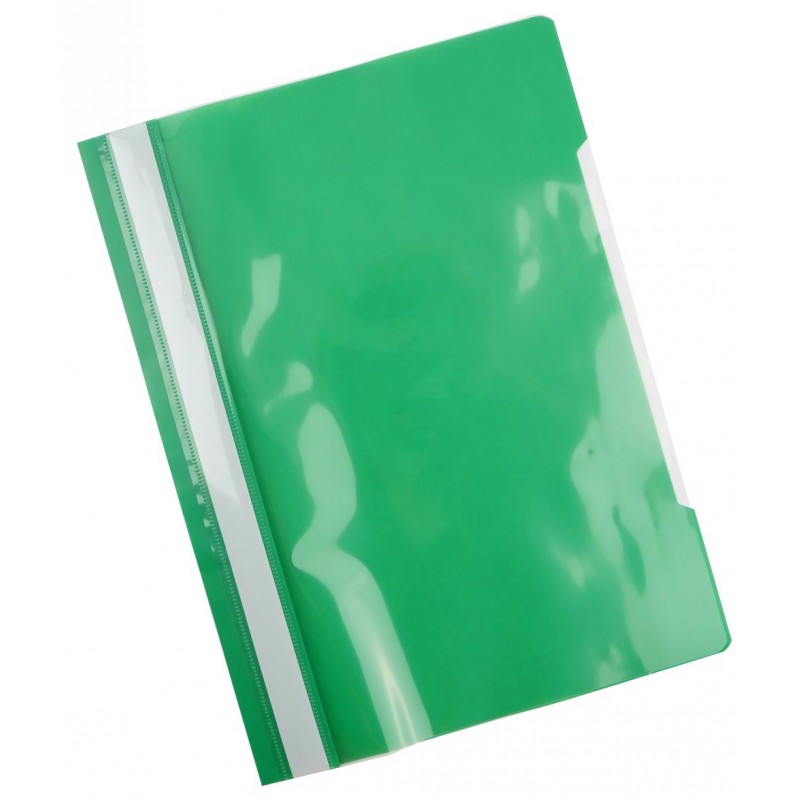 Скоросшиватель пластиковый А4 зеленый 0.12 0.16мкм PS20GRN (уни)