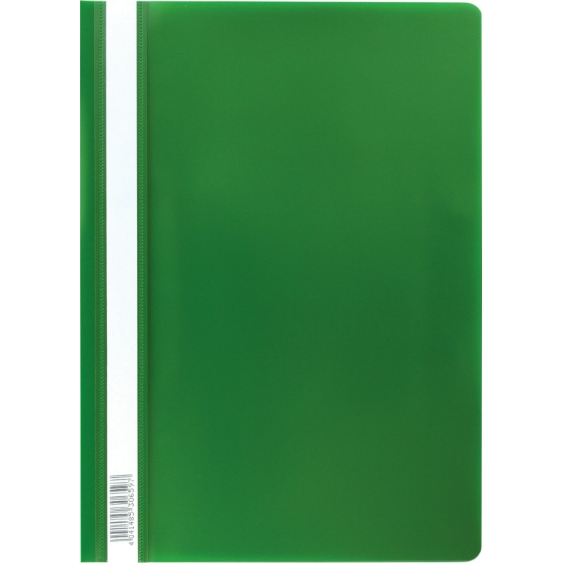 Скоросшиватель пластиковый А4 зеленый 30659