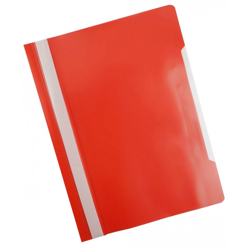 Скоросшиватель пластиковый А4 красный 0.10 0.12мкм Economy PSE20RED (уни)