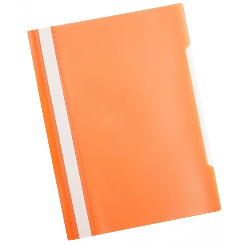 Скоросшиватель пластиковый А4 оранжевый 0.12 0.16мкм PS20OR