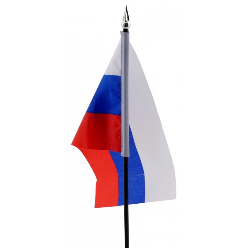 Сувенир флаг "Россия" 15*22,5см без герба без подставки 310-2 (уни)