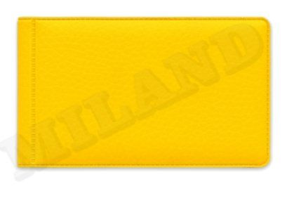 Визитница 40 карт. искусственная кожа Желтая матовая Стандарт ВЦ-9777